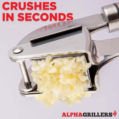 Garlic Press Stainless Steel - Professional Garlic Mincer and Crusher