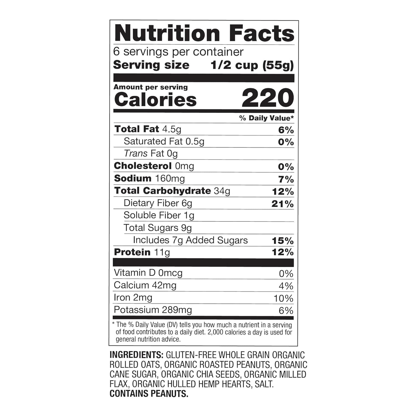 Oatsome PBfit Overnight Oats - Peanut Butter Flavor with Chia Seeds,