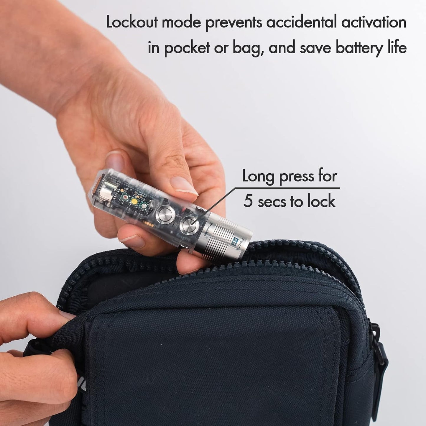 RovyVon A28 Gen 2 USB-C Rechargeable Pocket Flashlight