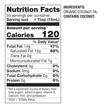 BetterBody Foods Organic Unrefined Coconut Oil - Hair & Skin Moisturizer,