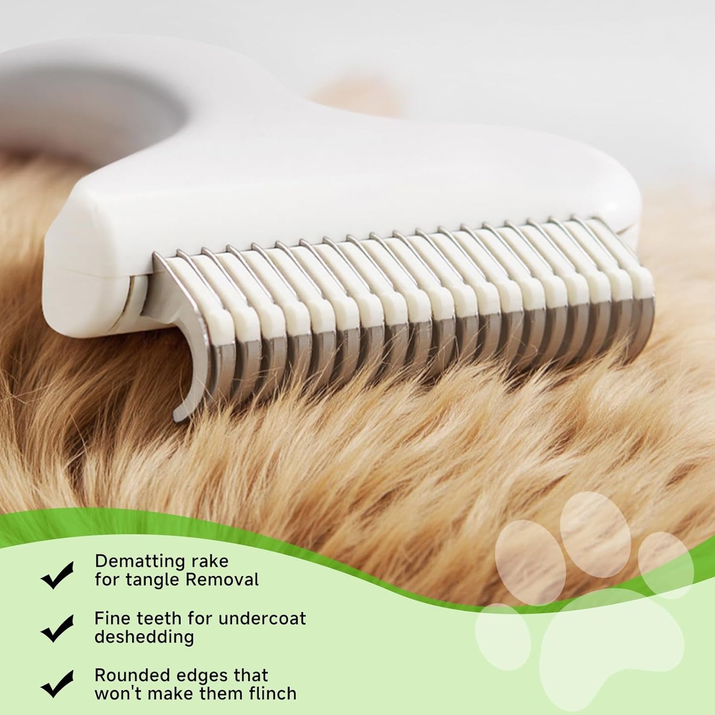 Undercoat Shedding Brush for Dogs & Cats – Professional Deshedding & Dematting Tool