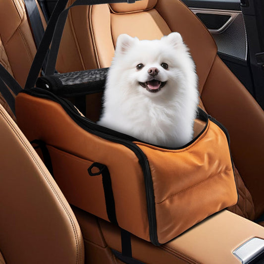 Center Console Dog Car Seat – Portable Booster for Small Dogs