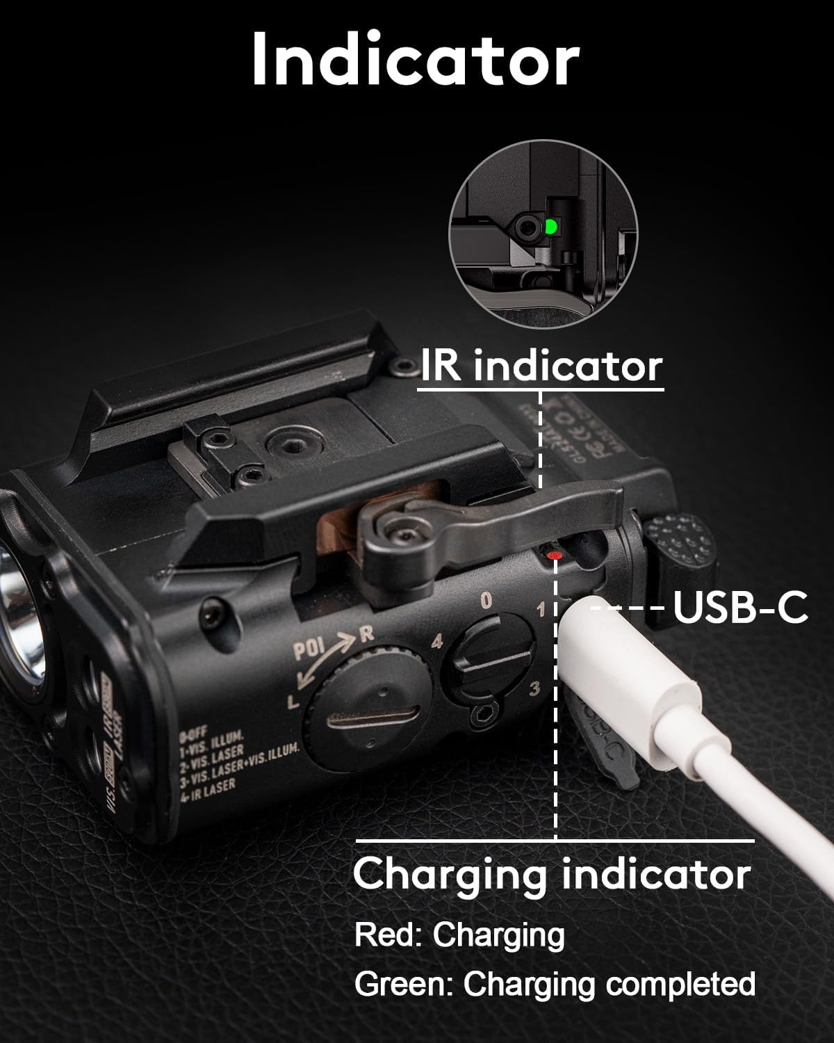 RovyVon GL5 1000 Lumens USB-C Rechargeable Tactical Weaponlight –