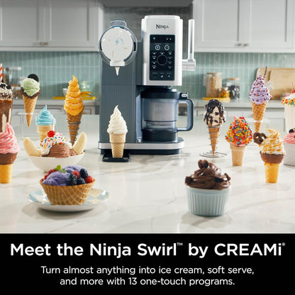 Ninja Swirl by CREAMi Ice Cream and Soft Serve Maker,