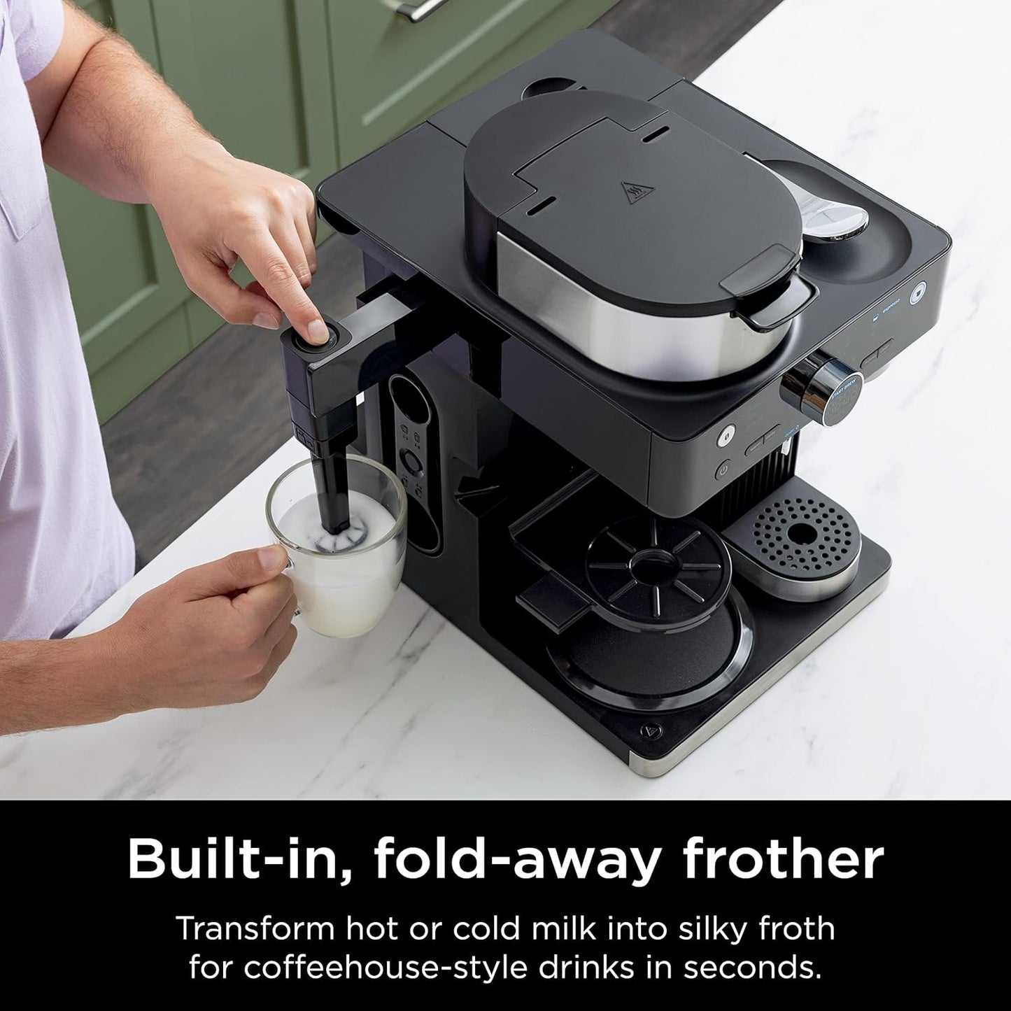 Ninja Espresso & Coffee Maker & Barista System, 3 Espresso Brew Styles,