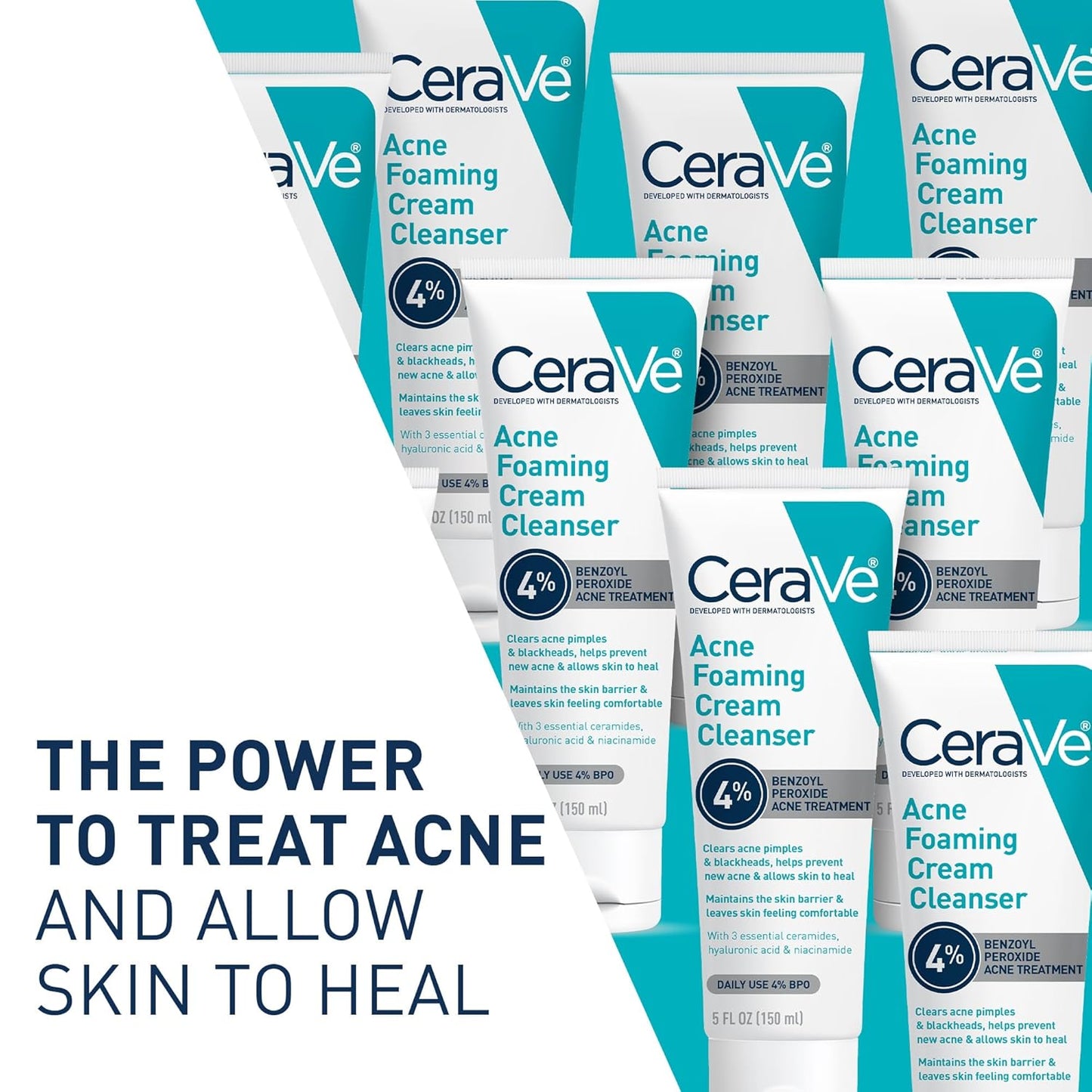 CeraVe Acne Foaming Cream Cleanser,