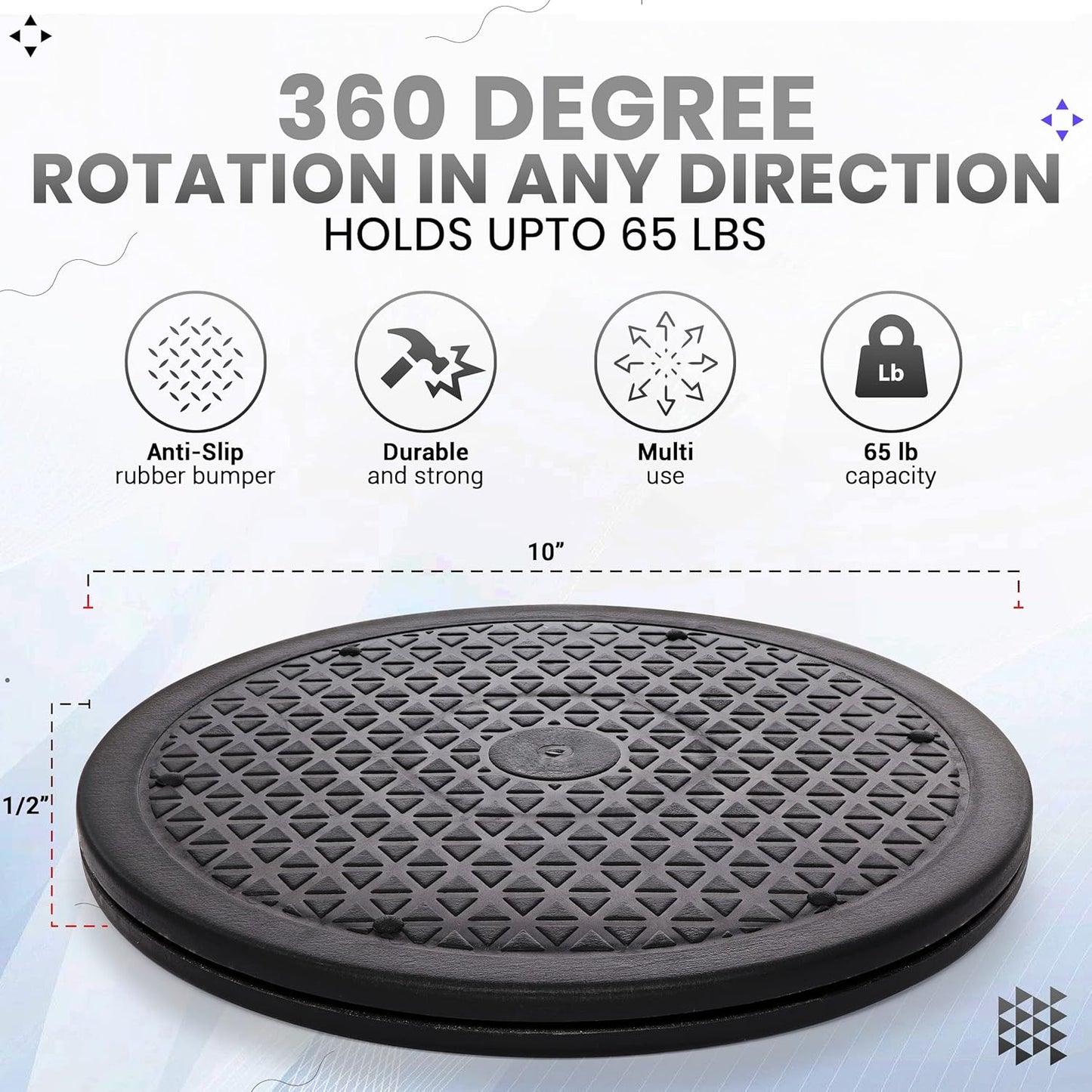 10 Inch Lazy Susan Turntable Organizer,
