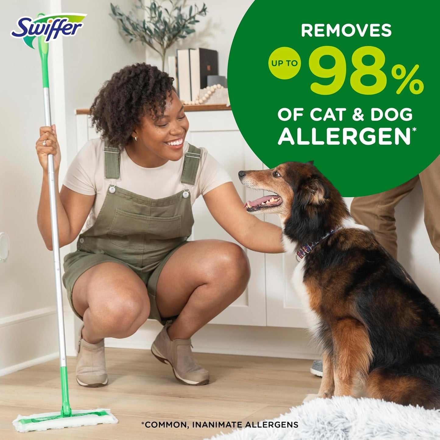 Swiffer Sweeper Pet Cloth Refills – Heavy Duty Dry Sweeping with Febreze Odor