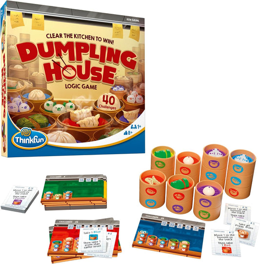 ThinkFun Dumpling House: The Stacking Game of Clearing Orders for Children Ages 8+