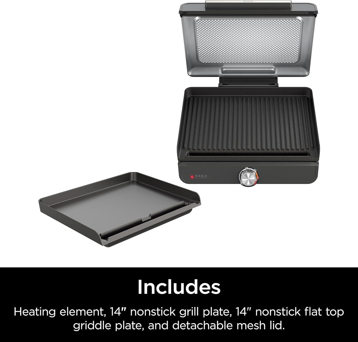Ninja Griddle and Indoor Grill, 14’’, Electric Grill,