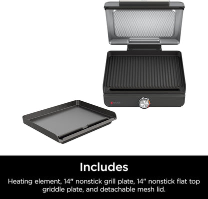 Ninja Griddle and Indoor Grill, 14’’, Electric Grill,