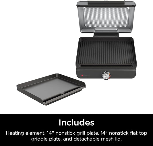Ninja Griddle and Indoor Grill, 14’’, Electric Grill,