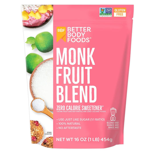 BetterBody Foods Monk Fruit Sweetener Blend,