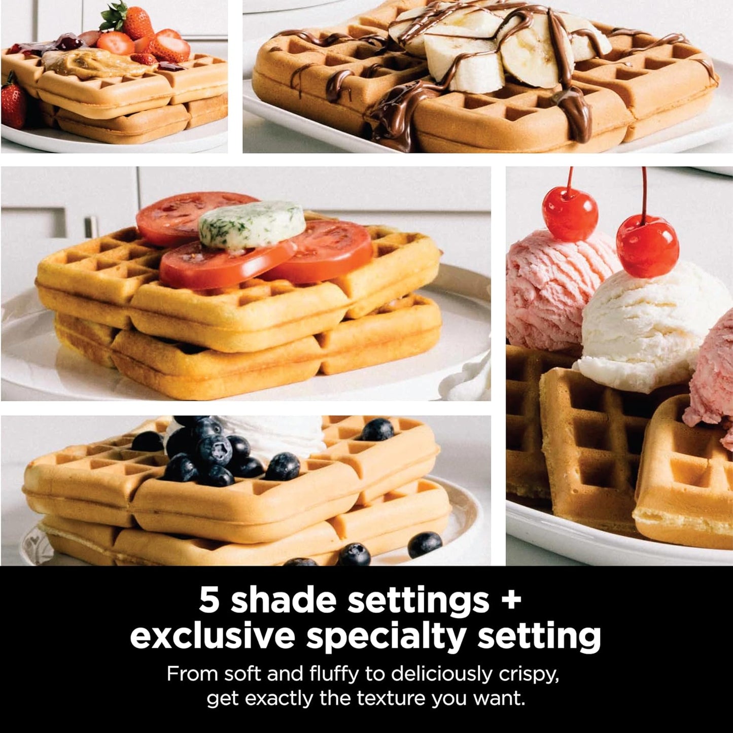 Ninja BW1001 NeverStick PRO Belgian Waffle Maker,