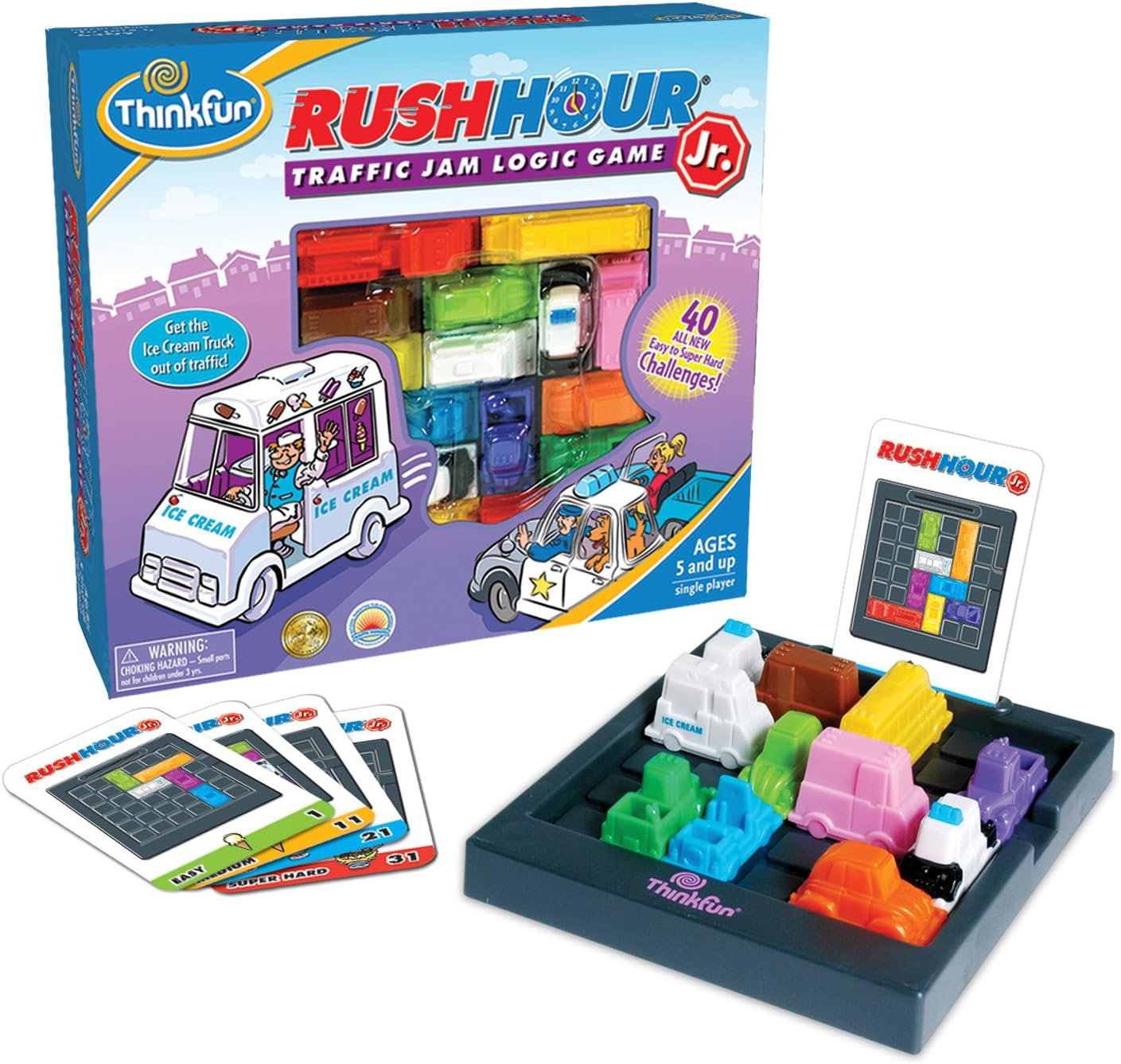 ThinkFun Rush Hour Junior - Classic Traffic Jam Logic Game