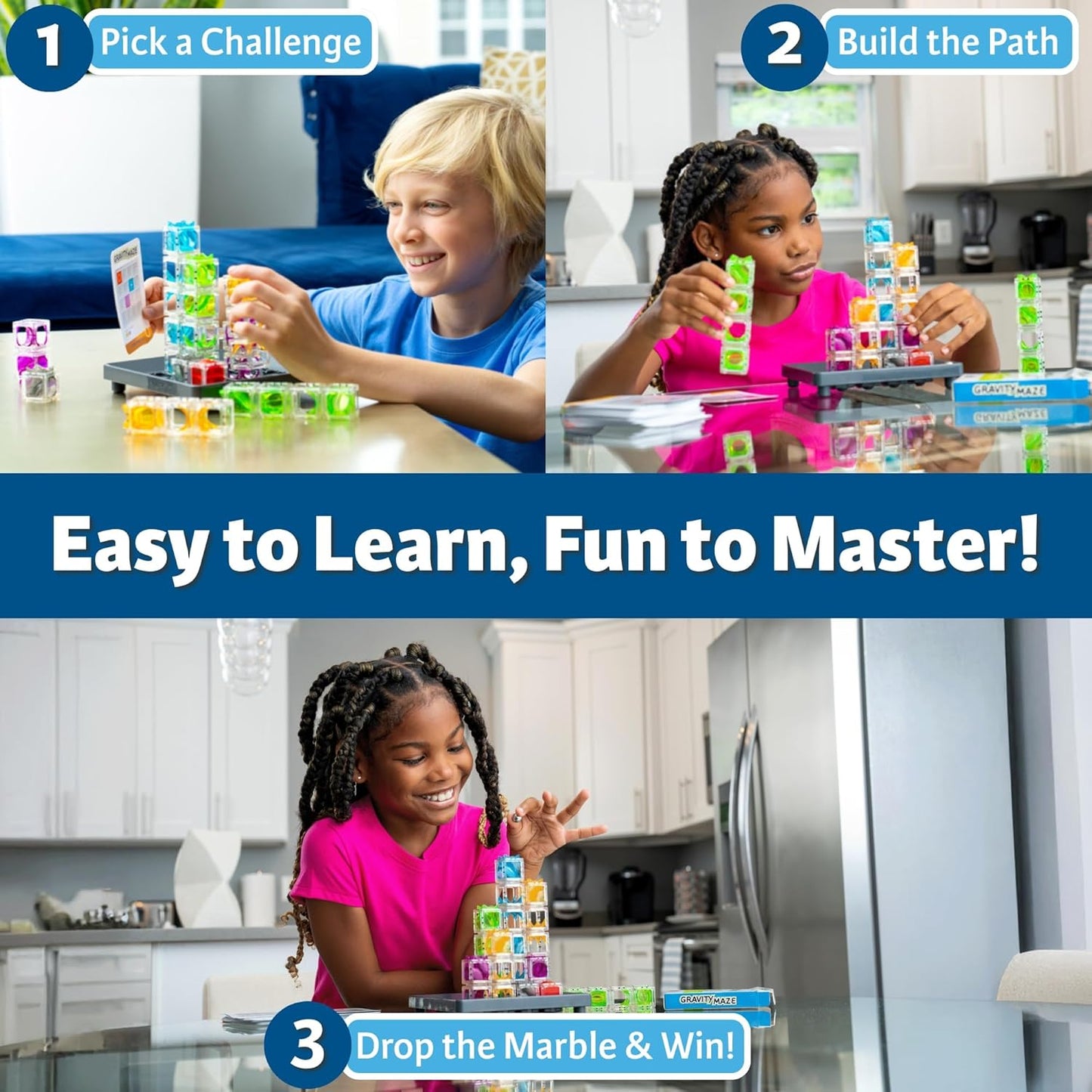 ThinkFun Gravity Maze - Falling Marble Logic Game