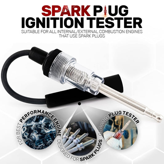 Ram-Pro Inline Spark Tester, Plug Engine Ignition 6-12 Volt Fool-Proof