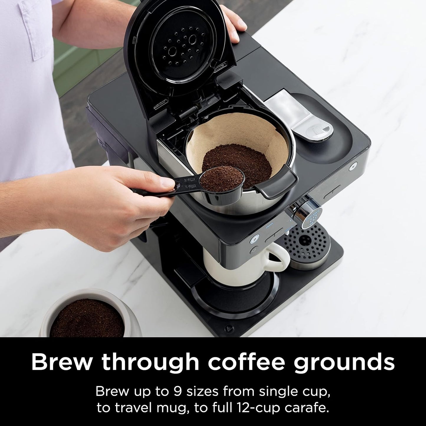 Ninja Espresso & Coffee Maker & Barista System, 3 Espresso Brew Styles,