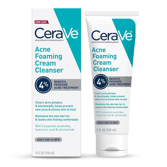 CeraVe Acne Foaming Cream Cleanser,