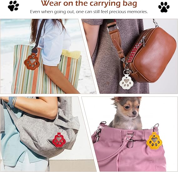 Cat & Dog Hair Keychain Set – 6pcs Cute Pet Hair Collector