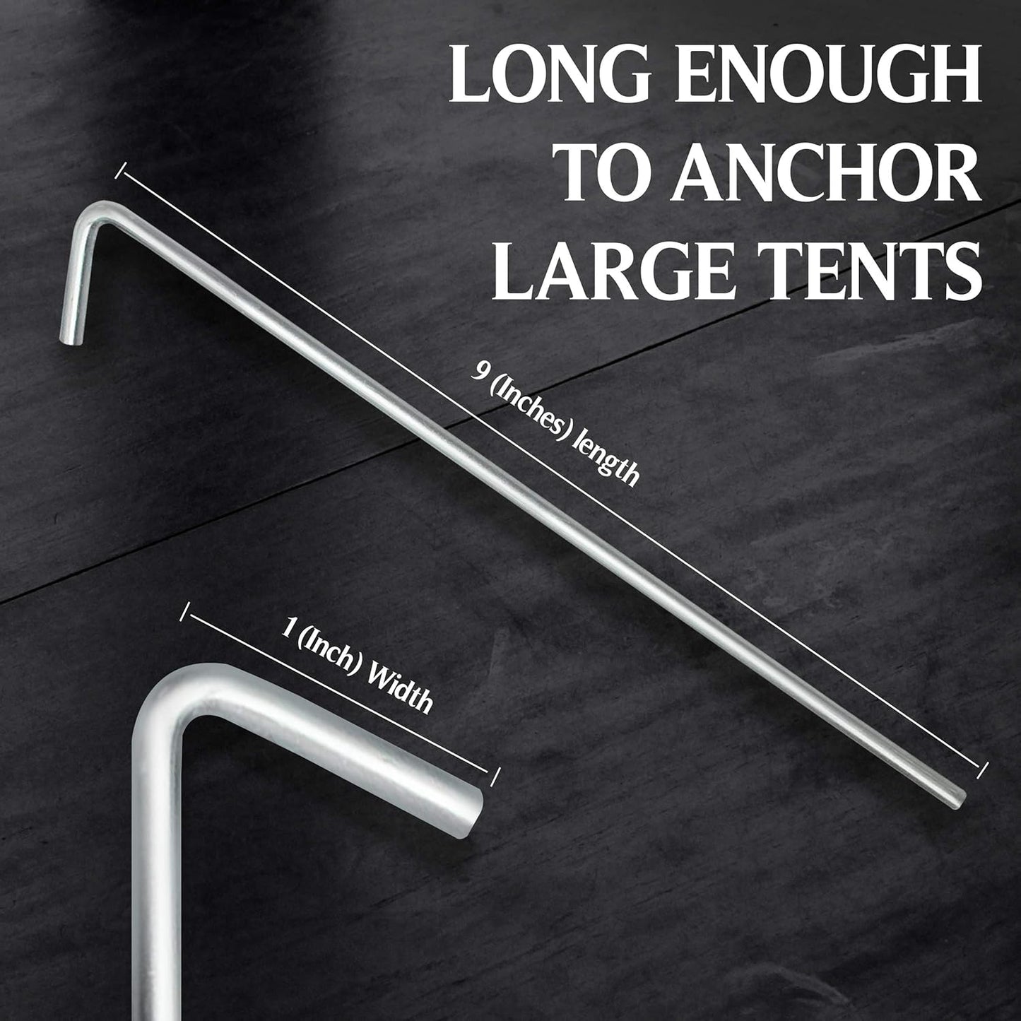 40 Pack Tent Stakes for Outdoor Camping Heavy Duty Metal,
