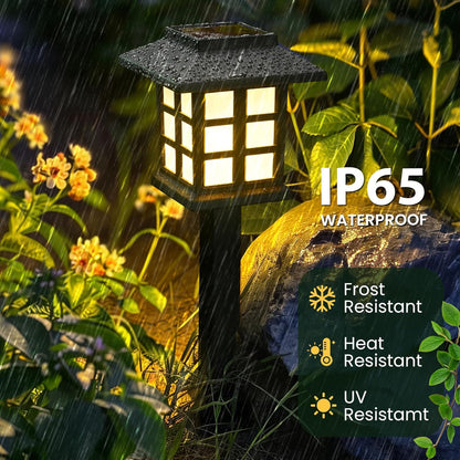 GIGALUMI Solar Outdoor Lights,12 Pack LED Solar Lights