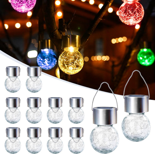 GIGALUMI Solar Lights Outdoor Waterproof ,12 Pack