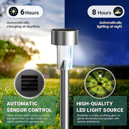 GIGALUMI Solar Lights Outdoor Waterproof, 20 Pack