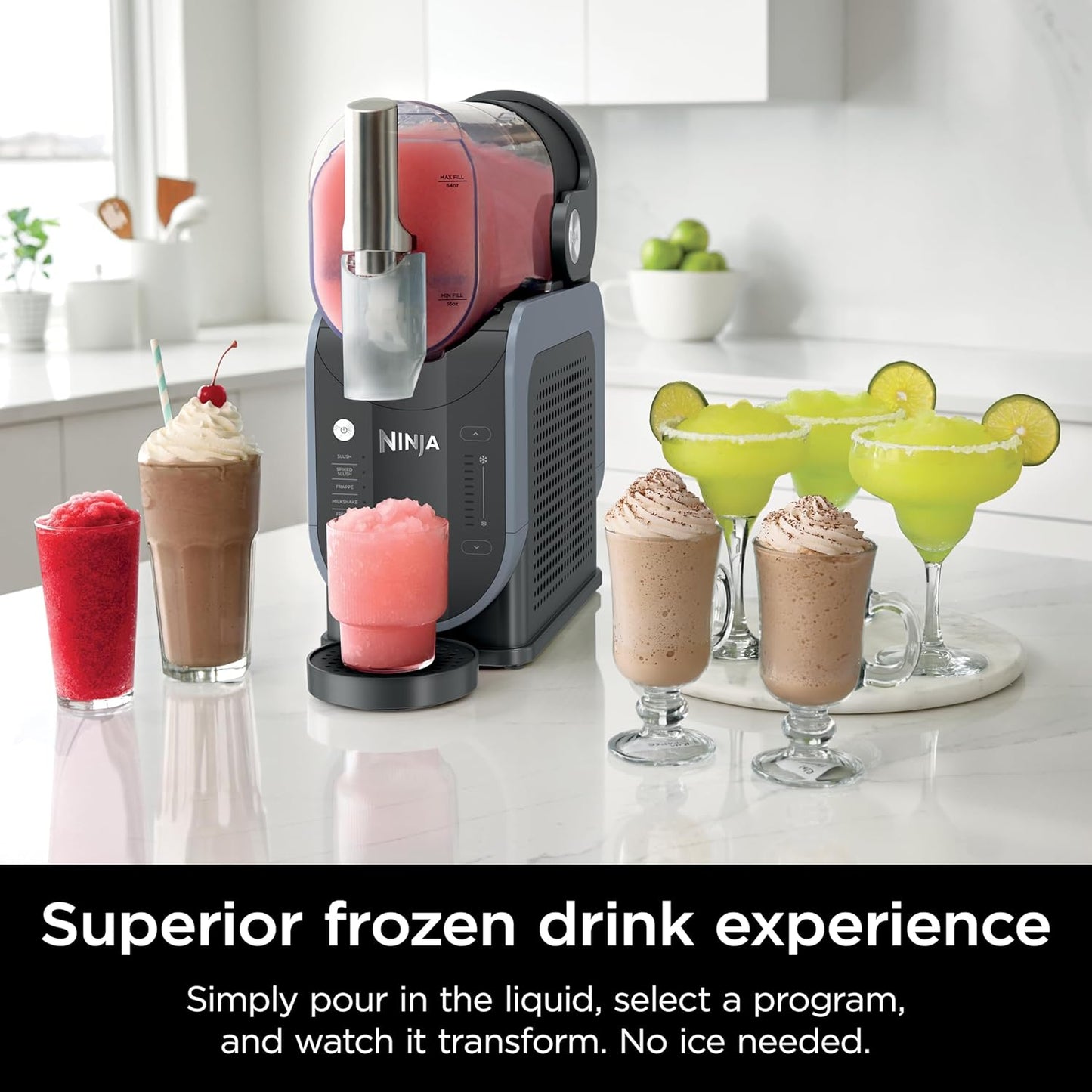 Ninja SLUSHi with RapidChill Technology, 88 oz. Frozen Drink & Slushie Machine,
