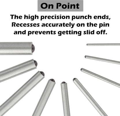 RAM-PRO Roll Pin Punch Set with Storage Pouch,