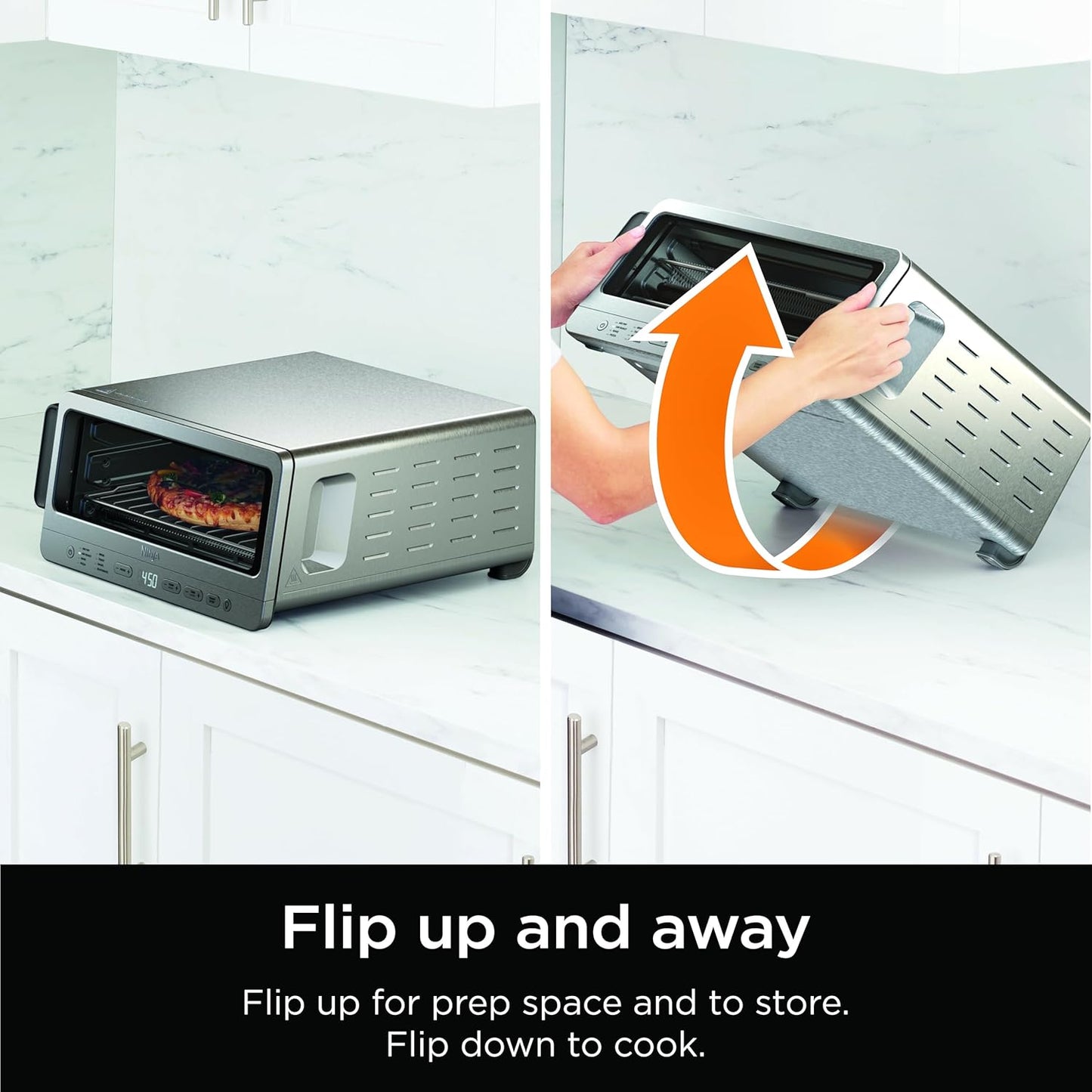 Ninja Flip Toaster Oven&Air Fryer, 8-in-1 Functionality