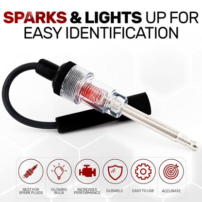 Ram-Pro Inline Spark Tester, Plug Engine Ignition 6-12 Volt Fool-Proof