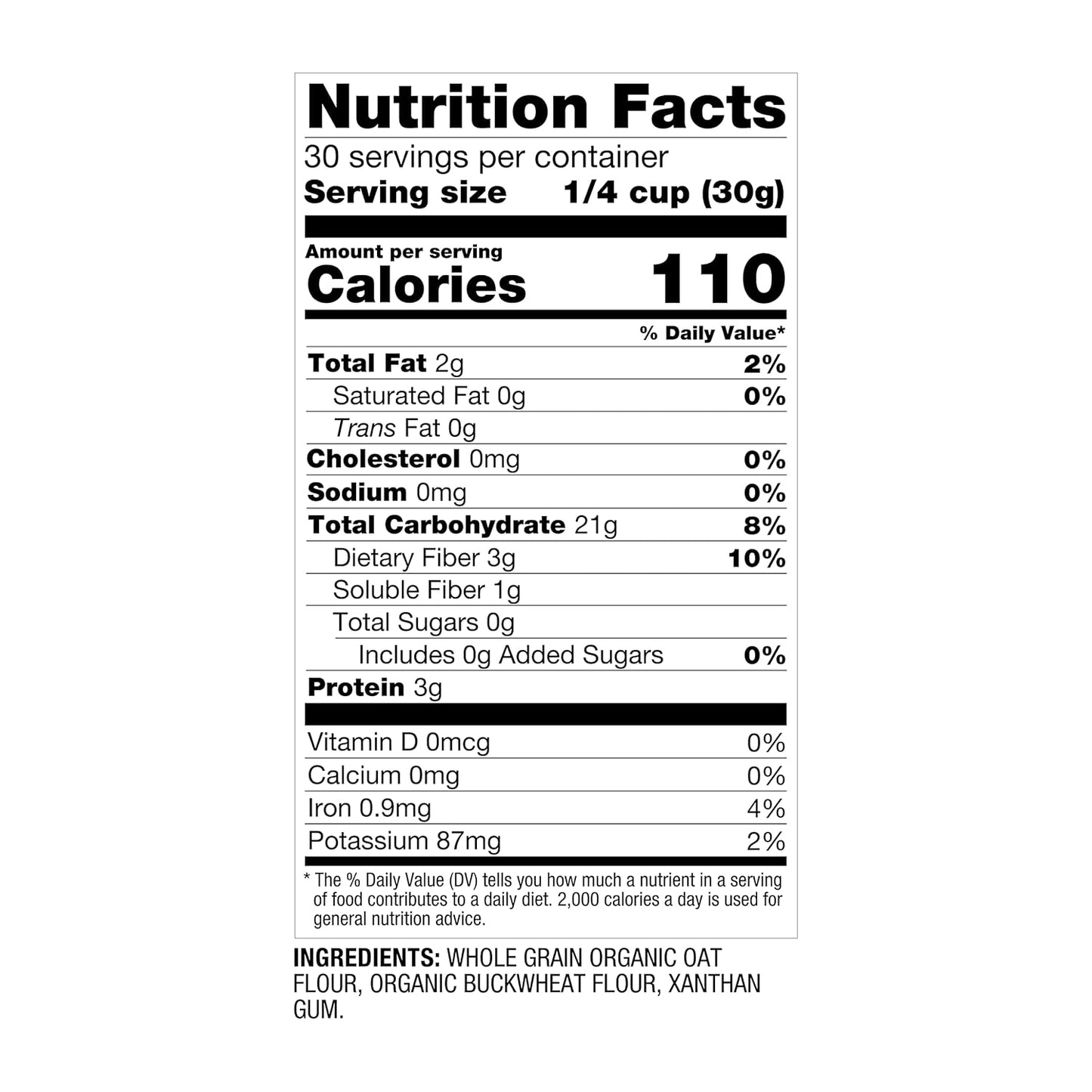 Oatsome Organic Oat Flour Blend, Whole Grain, Gluten