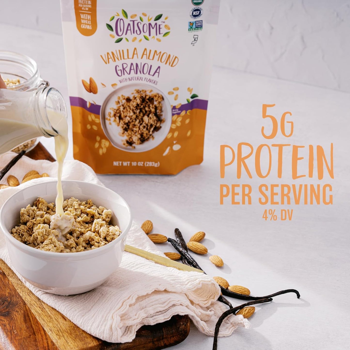 Oatsome Vanilla Almond Granola, Gluten Free, Non-GMO