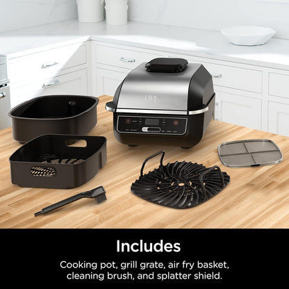 Ninja EG201 Foodi 6-in-1 Indoor Grill with Air Fry, Roast, Bake, Broil