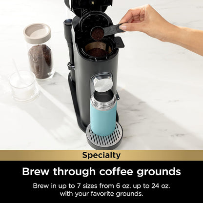 Ninja | Coffee Maker | Single Serve |Brew with Coffee Pods & Grounds