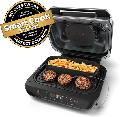 Ninja Indoor Grill, Foodi Smart XL 6-in-1 Indoor Grill with Air Fry,