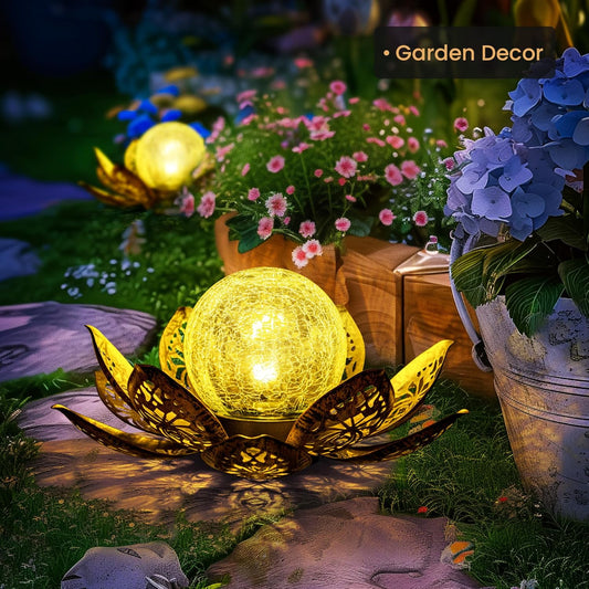GIGALUMI Solar Lights Outdoor Garden Decor