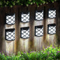 GIGALUMI 8 Pack Cold White Solar Fence Lights