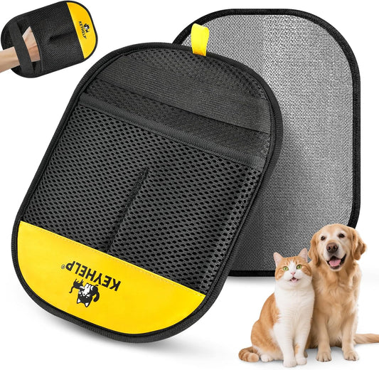 Upgraded Electrostatic Pet Hair Removal Glove – Reusable for Dogs & Cats,