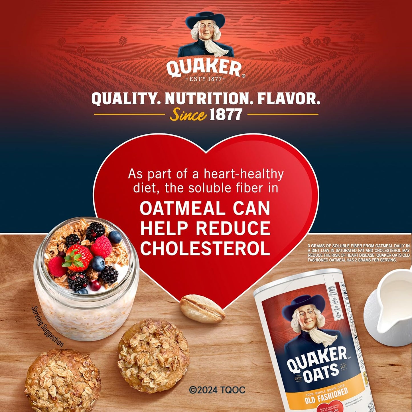 Quaker Old Fashioned Rolled Oats,