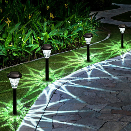 GIGALUMI 12 Pack Solar Lights Outdoor Waterproof,