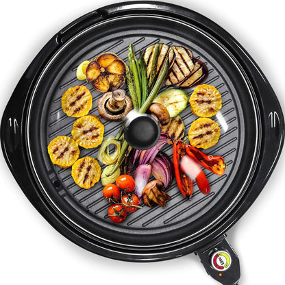 Elite Gourmet EMG-980B Smokeless Electric Tabletop Grill Nonstick